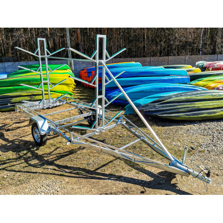 Kayak trailer for 10 kayaks - Solid and durable for transporting kayak