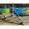 Kayak trailer for 10 kayaks - Solid and durable for transporting kayak