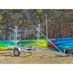 Kayak trailer for 10 kayaks - Solid and durable for transporting kayak