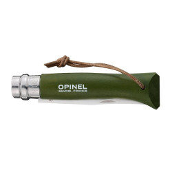 Opinel Nóż Colorama 08 Khaki+ rzemień