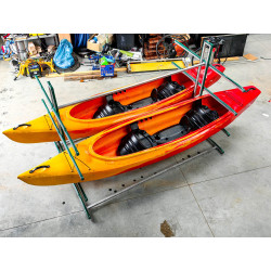 Stand for 8 kayaks for rental