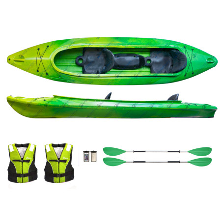 Promotional Set for CAYMANN II Roteko 2+1 Kayak with OLIMP Vests
