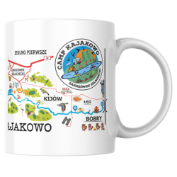 Kubek Ceramiczny 330ml z motywami CampKAJAKOWO